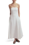 Favorite Daughter The Favorite Strapless Maxi Dress In White