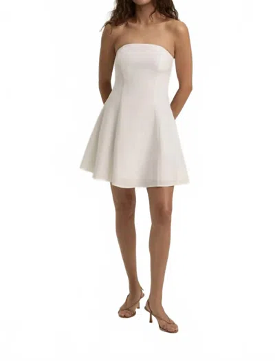 Favorite Daughter The Favorite Strapless Mini Dress In Bright White