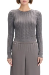 Favorite Daughter The Feel Good Cable Stitch Sweater In Gray