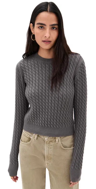 Favorite Daughter The Feel Good Sweater Grey Shadow In Gray