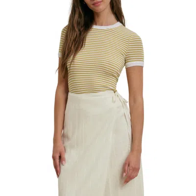 Favorite Daughter The Foundation Stripe T-shirt In Black
