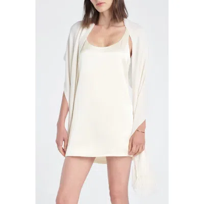 Favorite Daughter The Fringe Lightweight Scarf In White