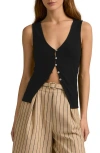 Favorite Daughter The Good Luck Rib Button-up Cutout Top