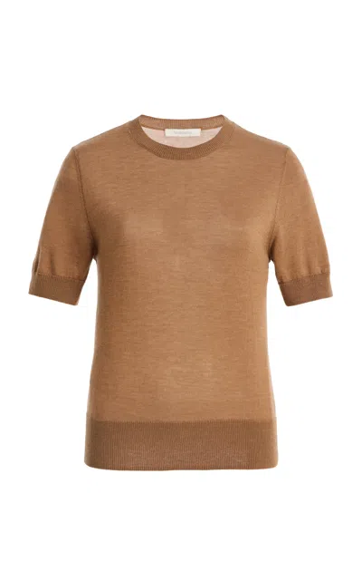 Favorite Daughter The Good Sport Wool Top In Brown