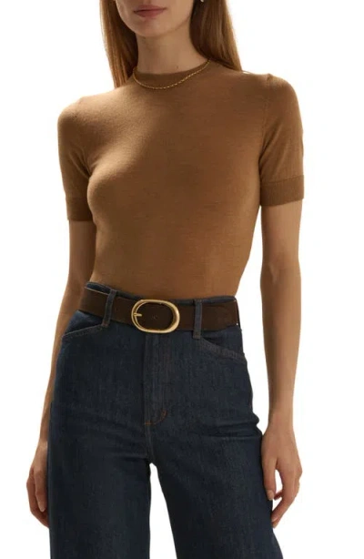 Favorite Daughter The Good Sport Wool Top In Brown