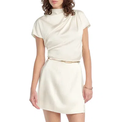 Favorite Daughter The Graceful Draped Top In Neutral