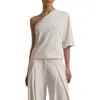 Favorite Daughter The Happy For You One-shoulder Cotton Top