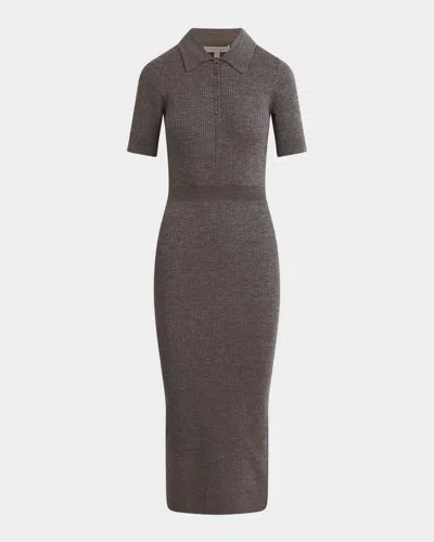 Favorite Daughter The Hard To Get Wool Midi Dress In Gray