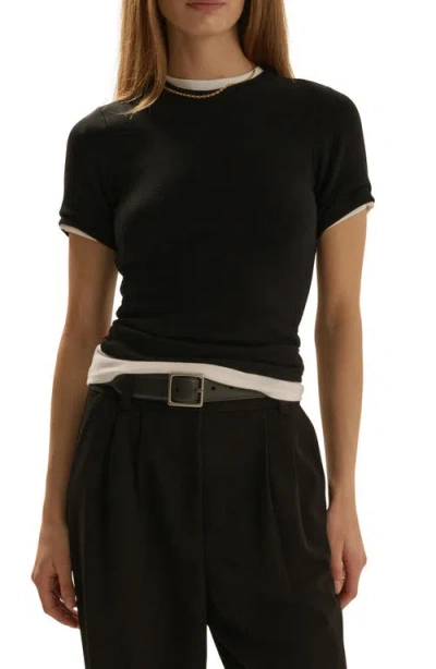 Favorite Daughter The Heritage Baby T-shirt In Black