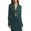 Favorite Daughter The Izzy Satin Top In Juniper