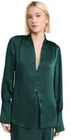 Favorite Daughter The Izzy Satin Top In Juniper