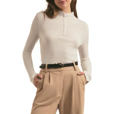 Favorite Daughter The Jackie Wool Sweater In Ivory