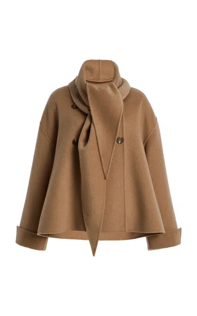 Favorite Daughter The Jamie Wool-cashmere Coat In Brown