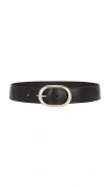 Favorite Daughter The Contour Leather Belt In Black