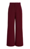 Favorite Daughter The Jones High-rise Wide-leg Pants In Burgundy