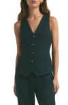Favorite Daughter The Jones Houndstooth Vest In Juniper Houndstooth
