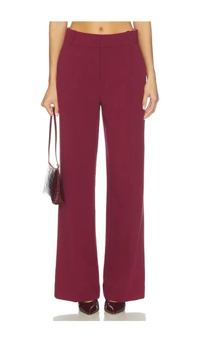 Favorite Daughter The Jones Pant In Burgundy