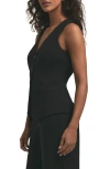 Favorite Daughter The Jones Vest In Black
