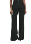 Favorite Daughter The Jones Wide Leg Pant In Black In Multi
