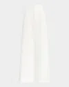 Favorite Daughter Exclusive Phoebe Twill Cropped Flared-leg Pants In Ivory