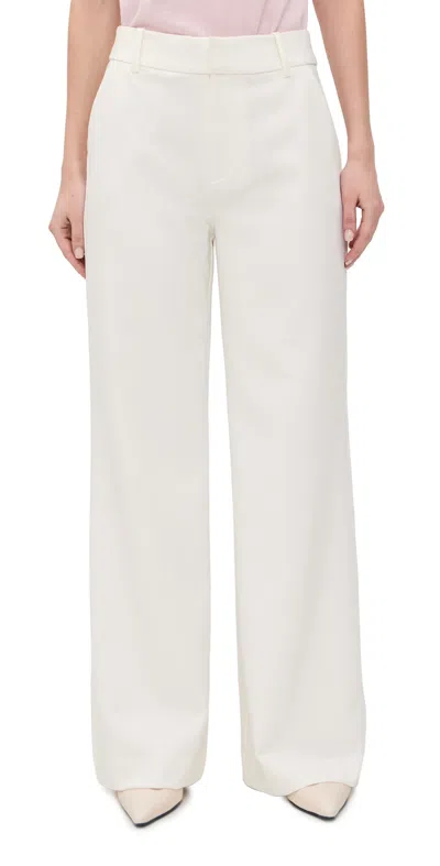 Favorite Daughter The Jones Wide Leg Pants Pearl In White