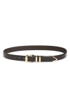 Favorite Daughter The Jordan Croc Embossed Leather Belt