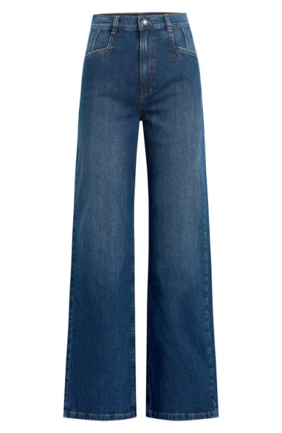 Favorite Daughter The Jordie High Waist Wide Leg Jeans In Franklin