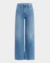 Favorite Daughter The Jordie Wide Leg Super High Rise Jeans In Crosby