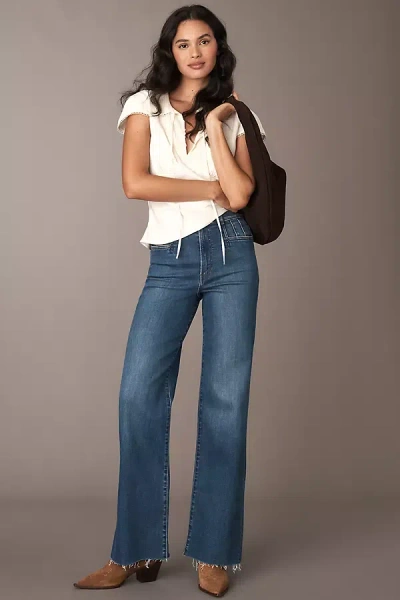 Favorite Daughter The Jordie Wide-leg Super High-rise Jeans In Blue