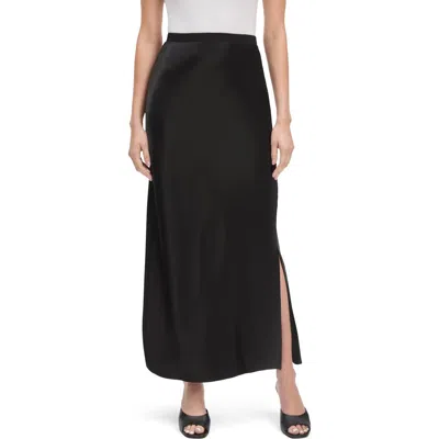 Favorite Daughter The Josie Satin Skirt In Black