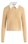 FAVORITE DAUGHTER FAVORITE DAUGHTER THE KATIE REMOVABLE COLLAR RIB SWEATER