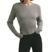 Favorite Daughter The Katie Sweater In Ultimate Gray/ White In Multi