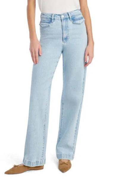 Favorite Daughter The Kelly High Waist Straight Leg Trouser Jeans In Blue