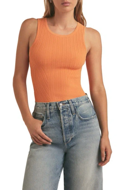 Favorite Daughter The Kennedy Rib Tank In Creamsicle