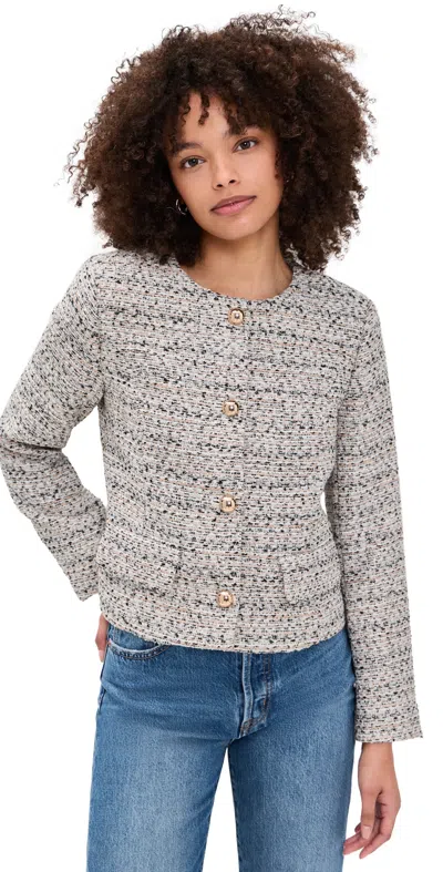 Favorite Daughter The Lady Jacket Pink Tweed In Multi