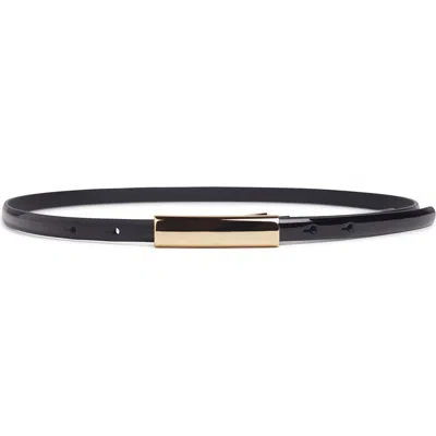 Favorite Daughter The Lady Patent Leather Belt In Black