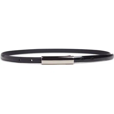 Favorite Daughter The Lady Patent Leather Belt In Black