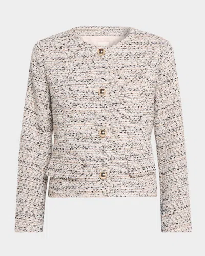 Favorite Daughter The Lady Jacket Pink Tweed In Multi