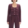 Favorite Daughter The Laura Crop Jacket In Black