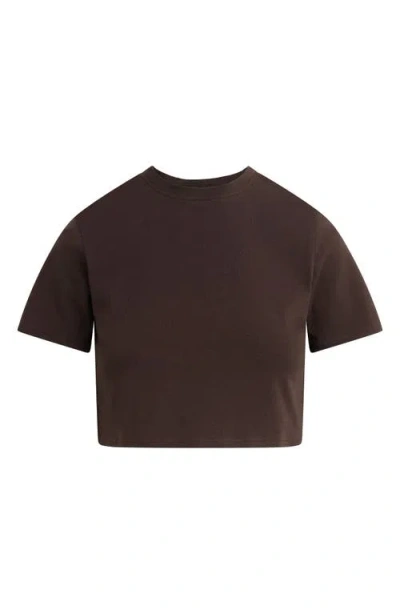 Favorite Daughter The Laura Crop T-shirt In Brown