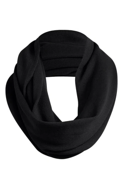 Favorite Daughter The Lightweight Knit Wrap Scarf In Black