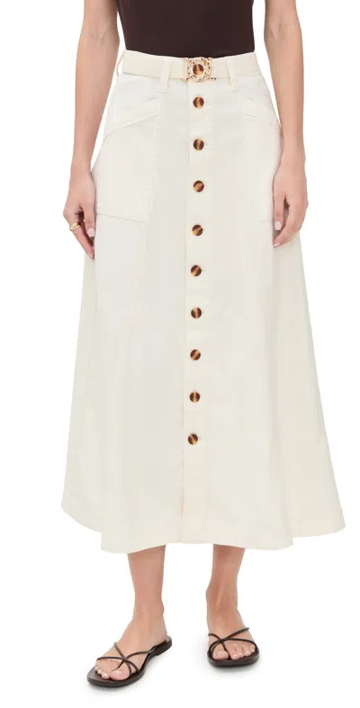 Favorite Daughter The Lila Skirt Gardenia In White