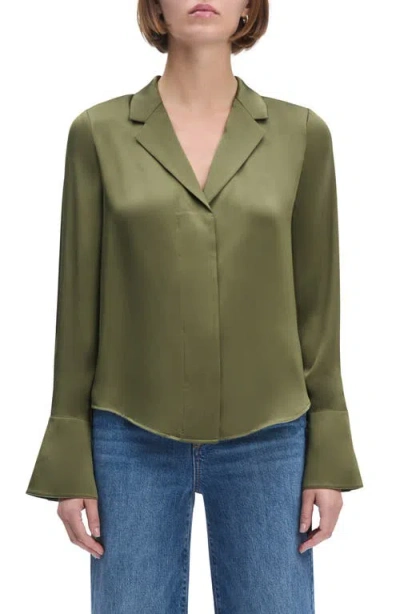 Favorite Daughter The Lily Button-up Shirt In Green