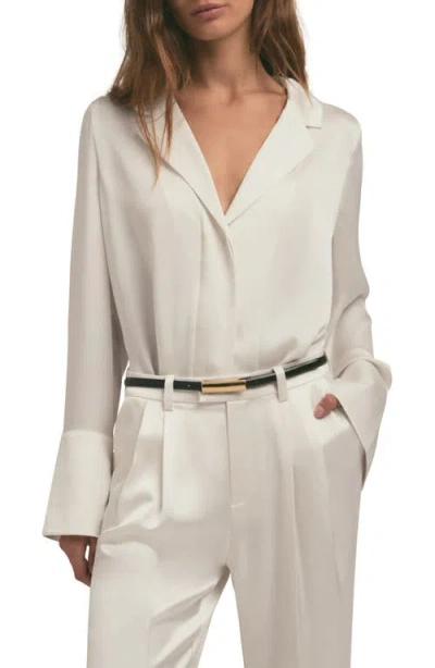 Favorite Daughter The Lily Button-up Shirt In Ivory