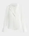 Favorite Daughter The Lily Button-up Shirt In Ivory