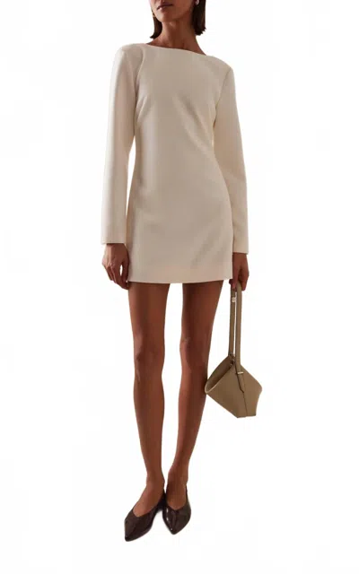 Favorite Daughter The Long Sleeve Meet Cute Dress In Ivory In Pink