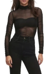 Favorite Daughter The Love Language Mesh Top In Black