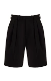 FAVORITE DAUGHTER THE LOW FAVORITE PLEATED TWILL WIDE-LEG KNEE SHORTS