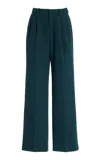 Shop Favorite Daughter The Low Favorite Twill Straight-leg Pants In Green
