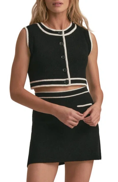 Favorite Daughter The Merideth Sweater Vest In Black